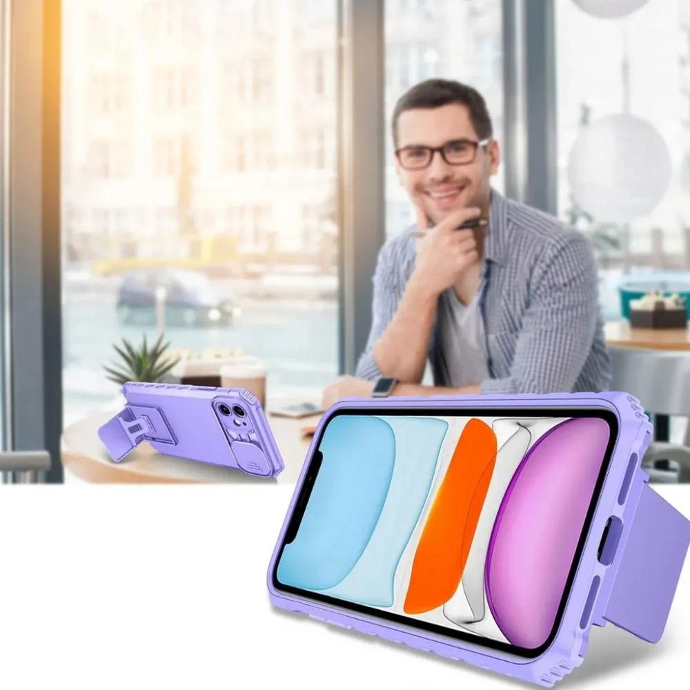 Slide lens protection cover iPhone 12 case